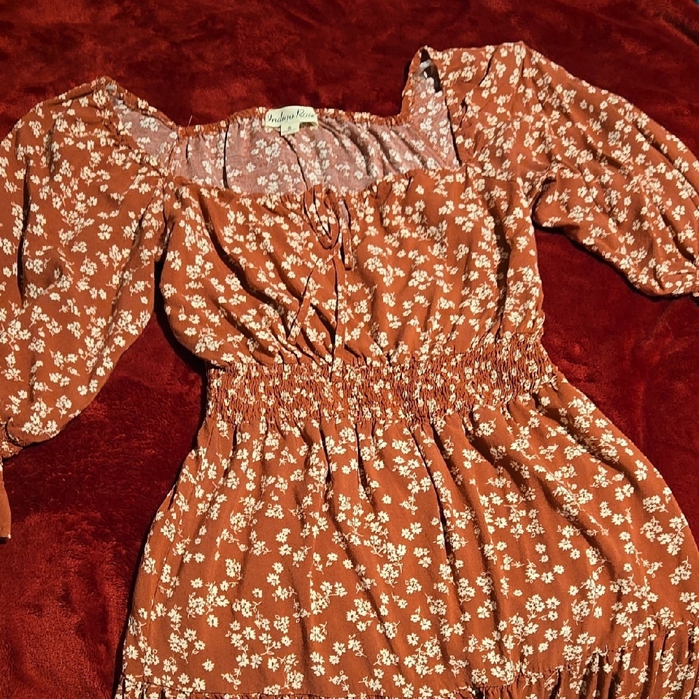 Floral Rust Dress